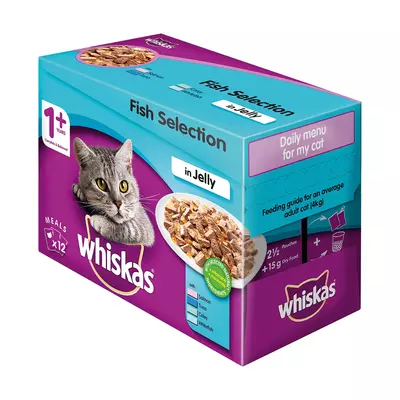 Whiskas Multipack Fish In Jelly 12x85g Whiskas Multipack Fish In Jelly 12x85g