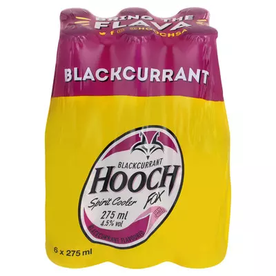 Hooch Black Current 275ml x 6 Hooch Black Current 275ml x 6