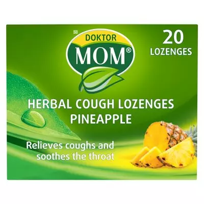 Doktor Mom Herbal Lozenges Pineapple 20 Tablets