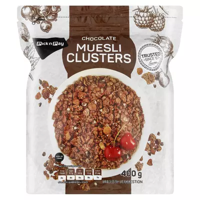 PnP Chocolate Muesli Clusters 400g