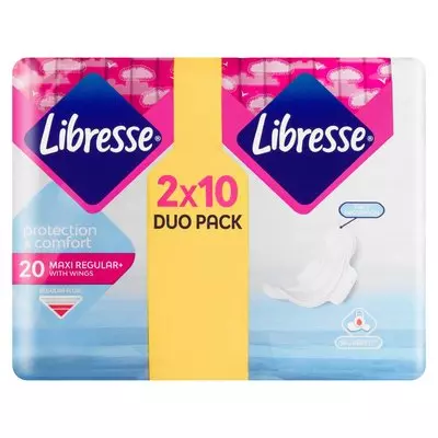 Libresse Maxi Pads Cotton Feel Norm Duo 20ea Libresse Maxi Pads Cotton Feel Norm Duo 20ea