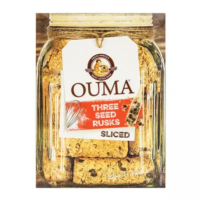 Ouma Rusks Sliced Three Seed 450g