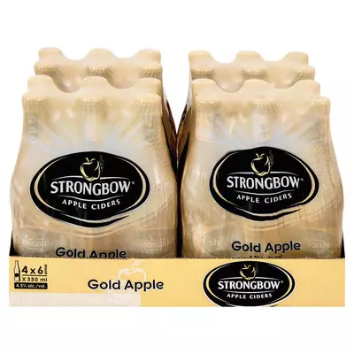 Strongbow Gold Apple Bottle 330ml x 24 Strongbow Gold Apple Bottle 330ml x 24