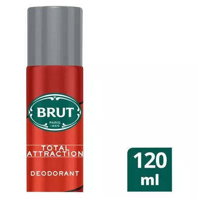 Brut Deodorant Aerosol Total Attraction 120ml