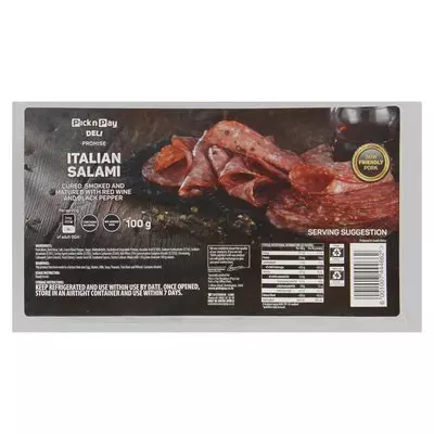 PnP Sliced Italian Salami 100g PnP Sliced Italian Salami 100g