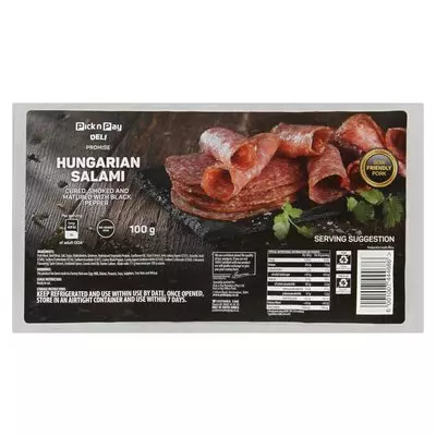PnP Sliced Hungarian Salami 100g