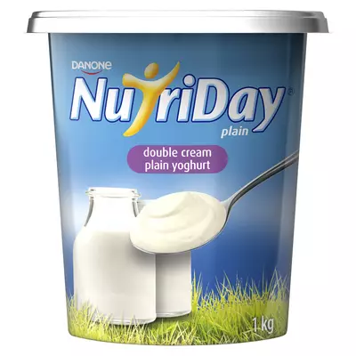 Danone Nutriday Double Cream Plain Yoghurt 1kg Danone Nutriday Double Cream Plain Yoghurt 1kg