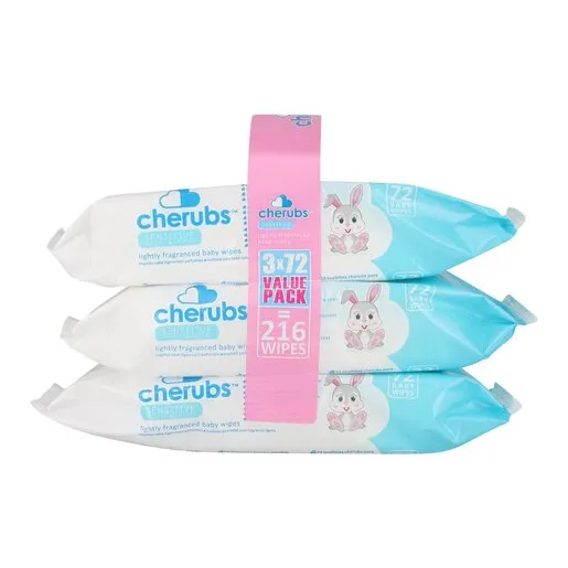 Cherubs Wipes Sensitive Fragranced 3 x72ea
