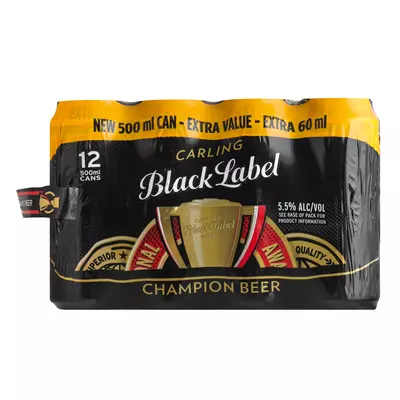 Carling Black Label Can 12x500ml