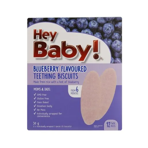 Hey Baby Blueberry Teething Biscuit 50g