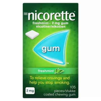 Nicorette Gum Freshmint 2mg 105ea Nicorette Gum Freshmint 2mg 105ea
