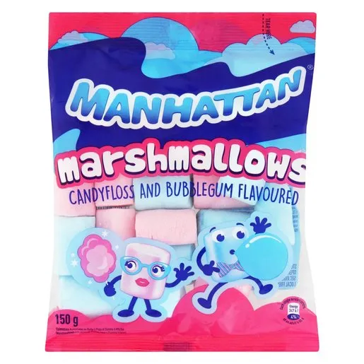 Manhattan Candy Floss & Bubblegum Flavoured Marshmallows 150g