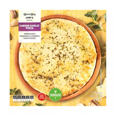 PnP Mozzarella Cheese & Garlic Pizza 235g PnP Mozzarella Cheese & Garlic Pizza 235g