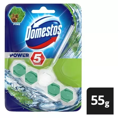 Domestos Pine Rim Block Stain Removal Toilet Cleaner 55g