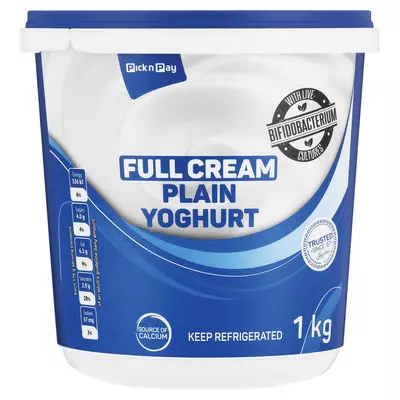PnP Full Cream Smooth Plain Yoghurt 1kg
