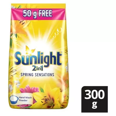 Sunlight Spring Sensations 2in1 Hand Hand Washing Powder Detergent 300g Sunlight Spring Sensations 2in1 Hand Hand Washing Powder Detergent 300g