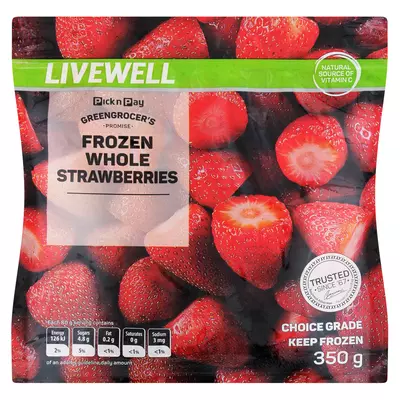 PnP Live Well Frozen Whole Strawberries 350g PnP Live Well Frozen Whole Strawberries 350g