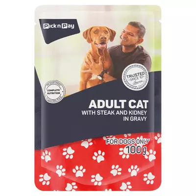 PnP Adult Dog W/steak&kidn I/grvy 100g PnP Adult Dog W/steak&kidn I/grvy 100g