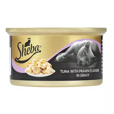 Sheba Tuna Prawn Flav In Gravy 85g