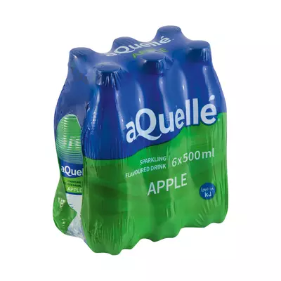 Aquelle Apple Sparkling Flavoured Drink 500ml x 6 Aquelle Apple Sparkling Flavoured Drink 500ml x 6