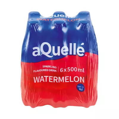 Aquelle Watermelon Sparkling Drink 500ml x 6