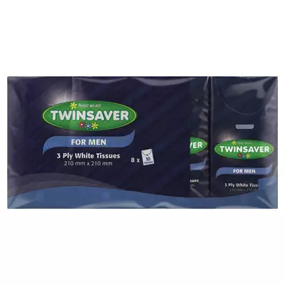 Twinsaver Facial Tissues 3ply Pocket Pack Twinsaver Facial Tissues 3ply Pocket Pack