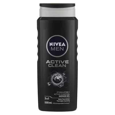 Nivea Men Active Clean Shower Gel 500ml