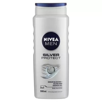 Nivea Men Silver Protect Shower Gel 500ml x 6