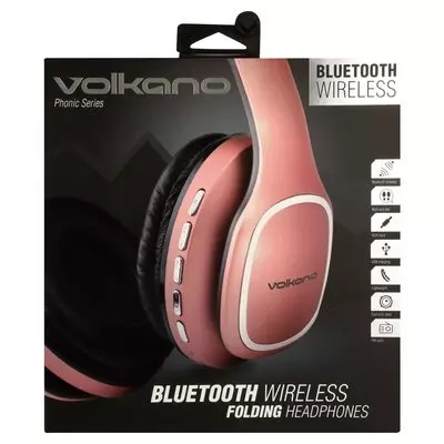 Volkano Wireless Bluetooth Headphones Rose Gold Volkano Wireless Bluetooth Headphones Rose Gold