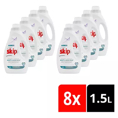 Skip Whites Colour Care Auto Washing Liquid Detergent 1.5L x 8 Skip Whites Colour Care Auto Washing Liquid Detergent 1.5L x 8