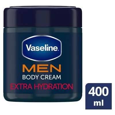 Vaseline MEN Extra Hydration Moisturizing Body Cream for Very Dry Skin 400ml Vaseline MEN Extra Hydration Moisturizing Body Cream for Very Dry Skin 400ml