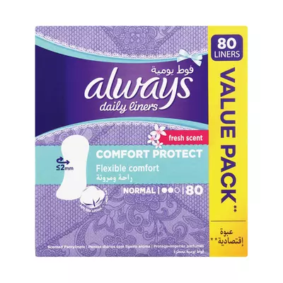 Always Panty Liners Normal Scented 80ea Always Panty Liners Normal Scented 80ea