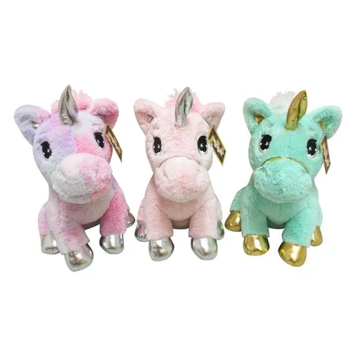 Tom Toys 33cm Unicorn Plush Assorted Tom Toys 33cm Unicorn Plush Assorted