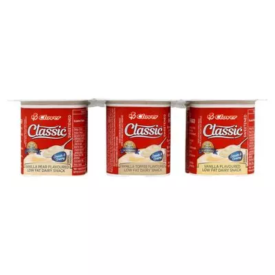 Clover Low Fat Smooth Vanilla Dairy Snack 6s Clover Low Fat Smooth Vanilla Dairy Snack 6s