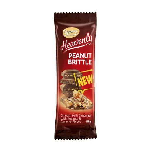 Beacon Milk Chocolate Slab Peanut Brittle 80g