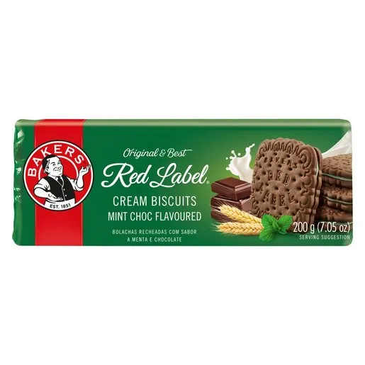 Bakers Red Label Mint Cream 200g