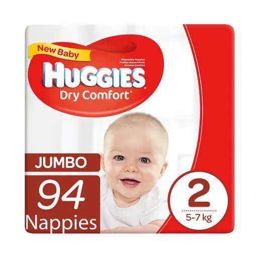 Huggies Dry Comfort New Baby Size 2 94ea x 2 Huggies Dry Comfort New Baby Size 2 94ea x 2