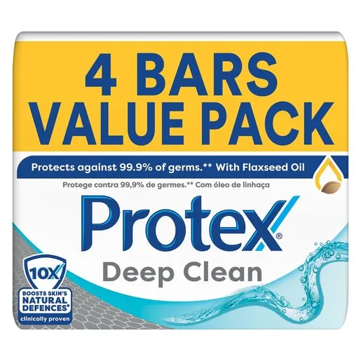 Protex Deep Clean Antigerm Bath Soap 150g 4 Pack Protex Deep Clean Antigerm Bath Soap 150g 4 Pack