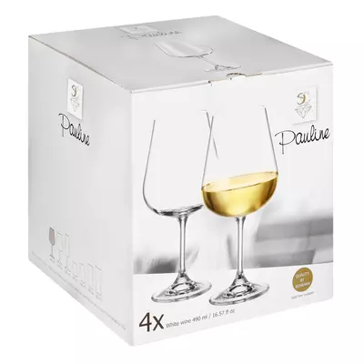 Pauline Crystal White Wine 490ml 4 Pack