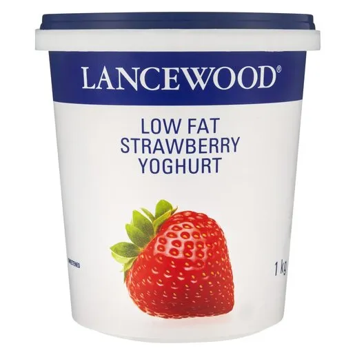 Lancewood Low Fat Strawberry Yoghurt 1l Lancewood Low Fat Strawberry Yoghurt 1l
