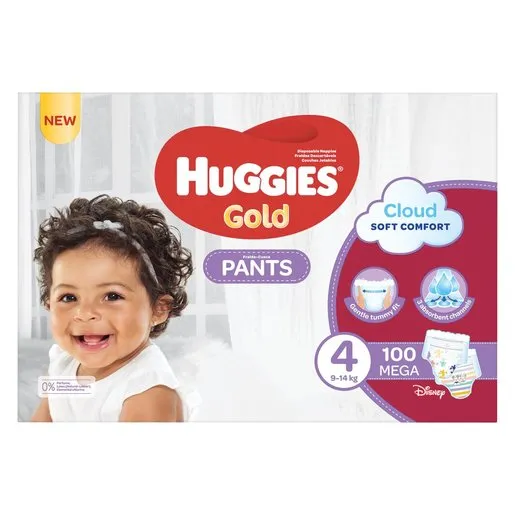 Huggies Gold Pants Unisex Megabox S4 100ea Huggies Gold Pants Unisex Megabox S4 100ea