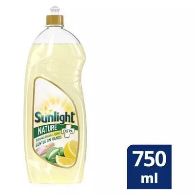Sunlight Nature Degreasing Dishwashing Liquid Detergent 750ml x 25 Sunlight Nature Degreasing Dishwashing Liquid Detergent 750ml x 25
