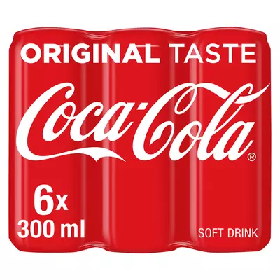 Coca-cola Regular Can 300ml x 6 Coca-cola Regular Can 300ml x 6