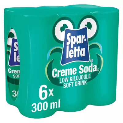 Sparletta Creme Soda 300ml x 6 Sparletta Creme Soda 300ml x 6