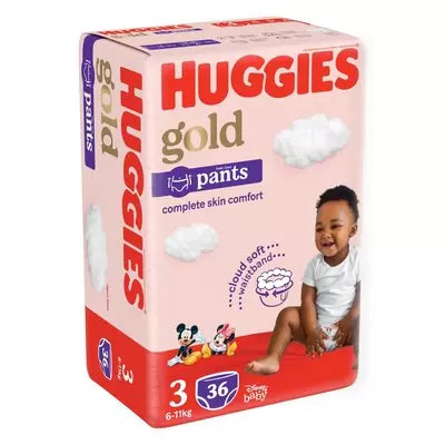 Huggies Unisex Pants Size 3 36's