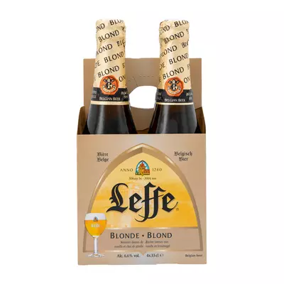 Leffe Beer Blond NRB 330ml x 4 Leffe Beer Blond NRB 330ml x 4