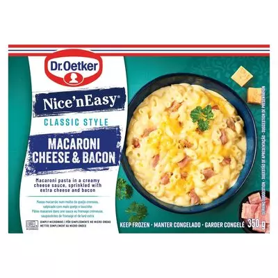 Dr. Oetker Nice 'n Easy Macaroni Cheese And Bacon 350g