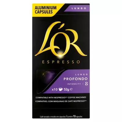 L'OR Espresso Profondo Intensity 8 Coffee Capsules 10's