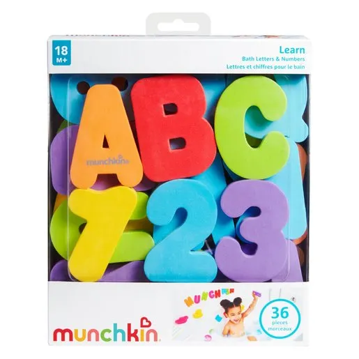 Munchkin Bath Letters & Numbers 36 Pieces Munchkin Bath Letters & Numbers 36 Pieces