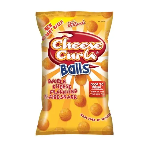 Willards Chips Cheese Curls Balls 100g